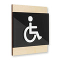 Bathroom Signs Interior Wheelchair Bathroom Door Sign - "Buro" Design - Photo #7