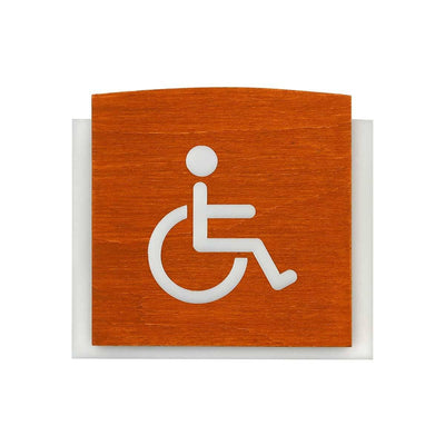 Wheelchair Wooden Bathroom Signs Bathroom Signs Walhunt Bsign