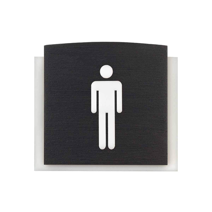 Bathroom Signs Men's Bathroom Sign: Wood Sign — "Scandza" Design