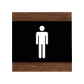 Bathroom Signs Men's Bathroom Sign: Wood Sign — "Buro" Design - Photo #4