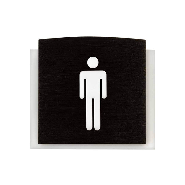 Bathroom Signs Men's Bathroom Sign: Wood Sign — "Scandza" Design