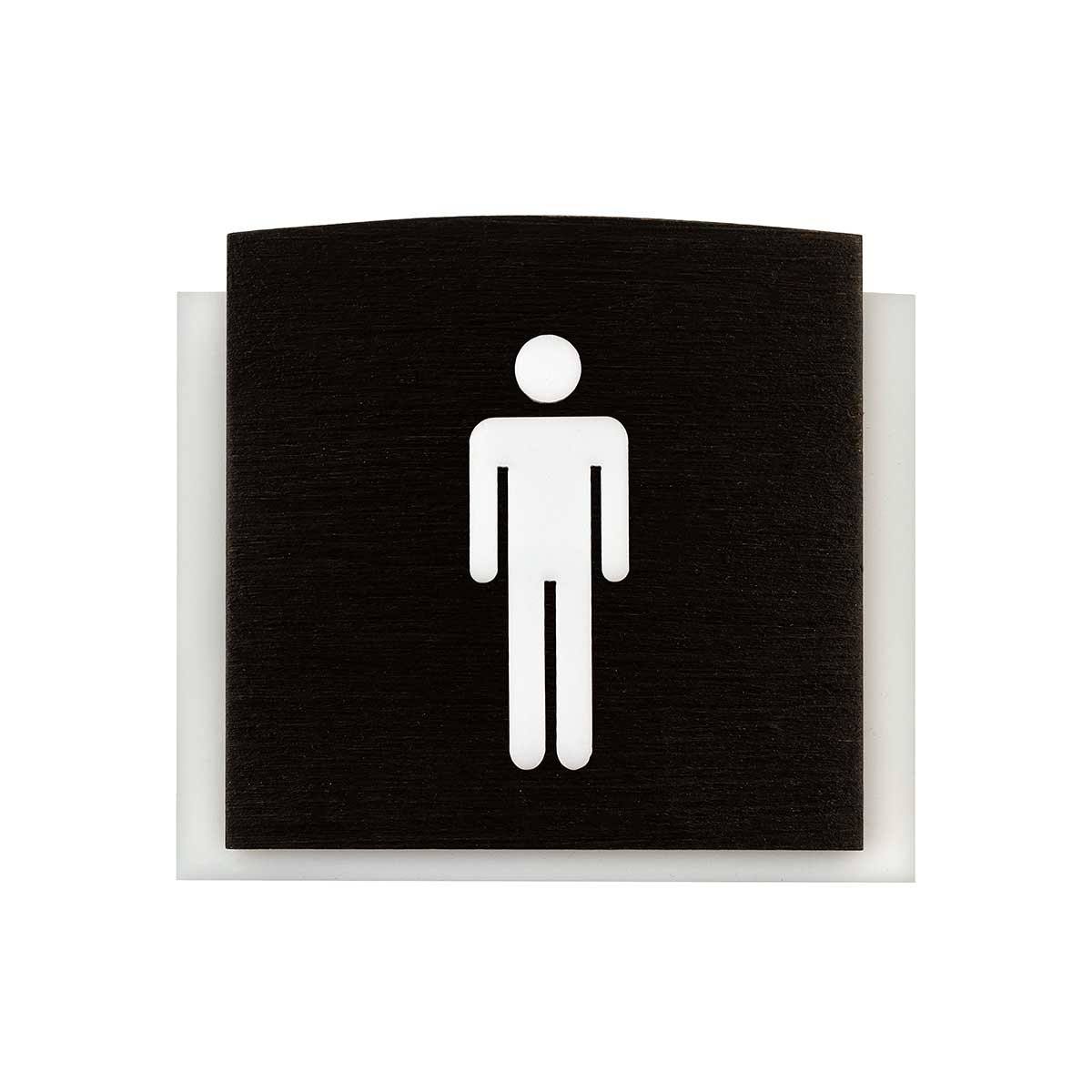 Wood Bathrooms Door Signs for Man Bathroom Signs Dark Wenge Bsign