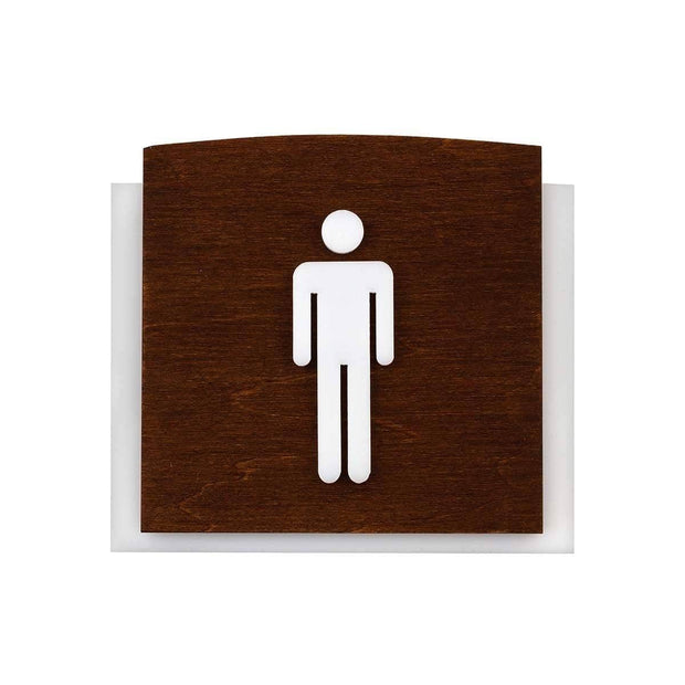 Bathroom Signs Men's Bathroom Sign: Wood Sign — "Scandza" Design