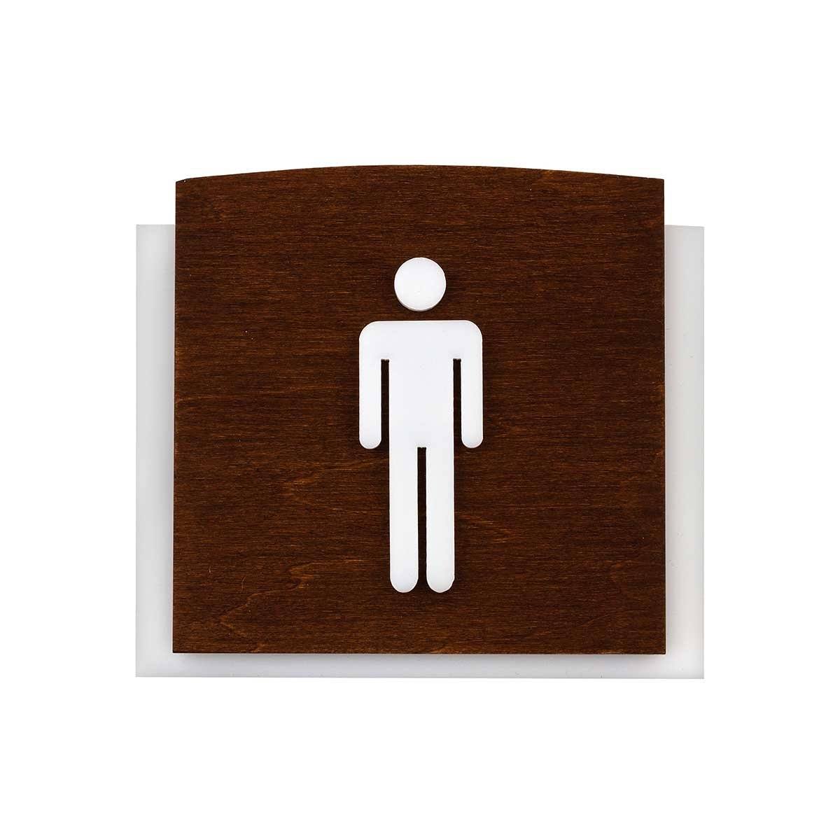 Wood Bathrooms Door Signs for Man Bathroom Signs Indian Rosewood Bsign