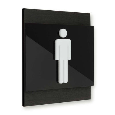 Men's Restroom Sign, 4-ft Steel Sign Stand | Plum Grove