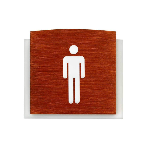 Bathroom Signs Men's Bathroom Sign: Wood Sign — "Scandza" Design