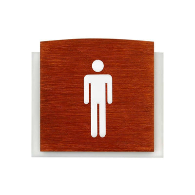 Wood Bathrooms Door Signs for Man Bathroom Signs Redwood Bsign