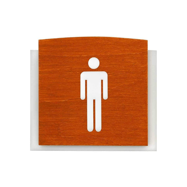 Bathroom Signs Men's Bathroom Sign: Wood Sign — "Scandza" Design