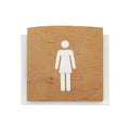 Bathroom Signs Women's Restroom Sign: Wood Sign — "Scandza" Design - Photo #6