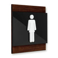 Bathroom Signs Women's Bathroom Sign: Wood Sign — "Buro" Design - Photo #7