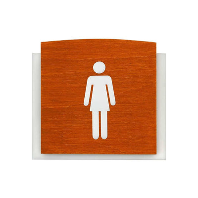 Wooden Restroom Signs for Woman Bathroom Signs Walhunt Bsign