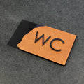 Bathroom Signs Wood WC Sign for Restroom - "Sherwood" Design - Photo #4