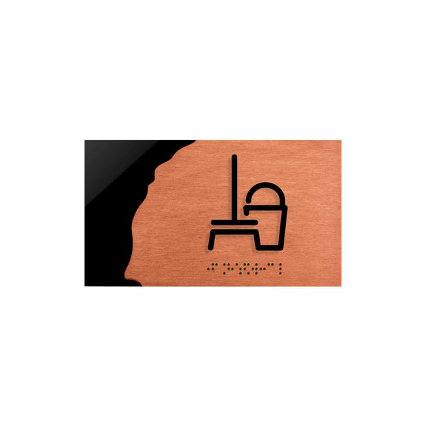 Information signs Wooden Sign for Cleaning Room - "Sherwood" Design