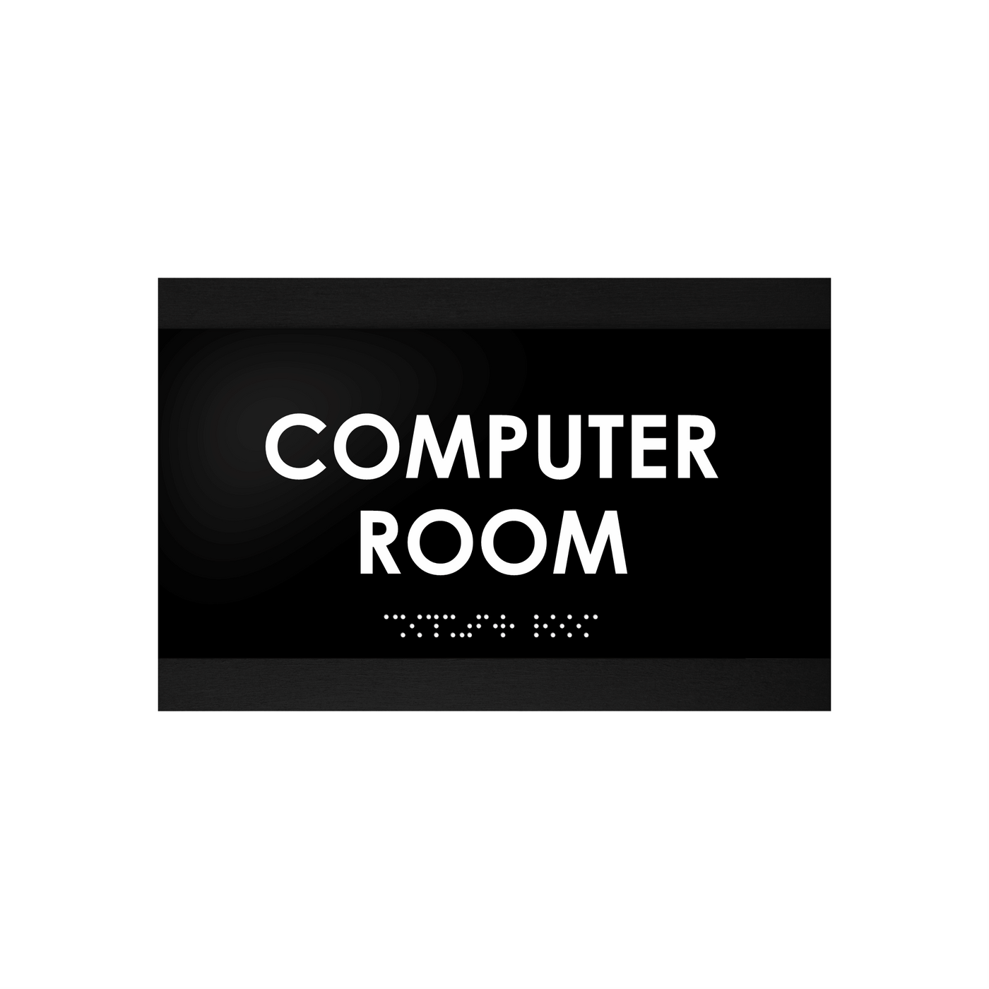 Computer Room Sign: Wood Door Plate â
