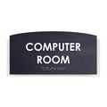 Computer Room Sign — Wood Door Plate — "Scandza" Design - Photo #5