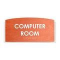 Computer Room Sign — Wood Door Plate — "Scandza" Design - Photo #4