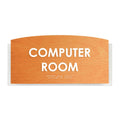 Computer Room Sign — Wood Door Plate — "Scandza" Design - Photo #3