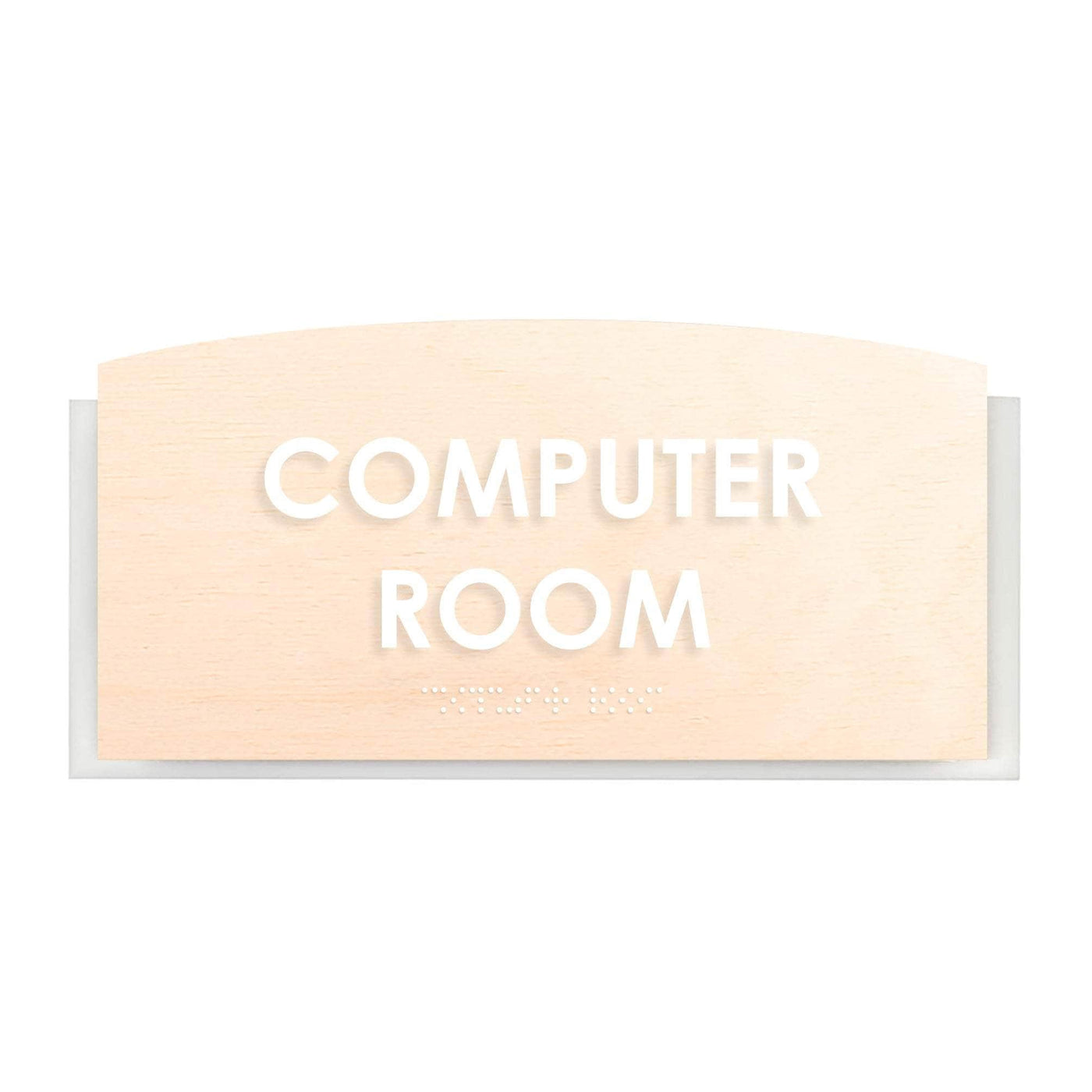 Computer Roor Doors Computer Room Sign: Wood Door Plate —
