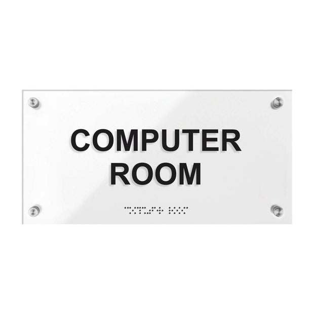 Computer Room Sign - Acrylic Plate "Classic" Design