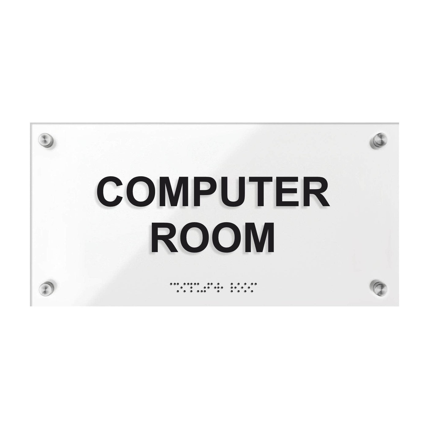 Computer Room Sign: Acrylic Plate —