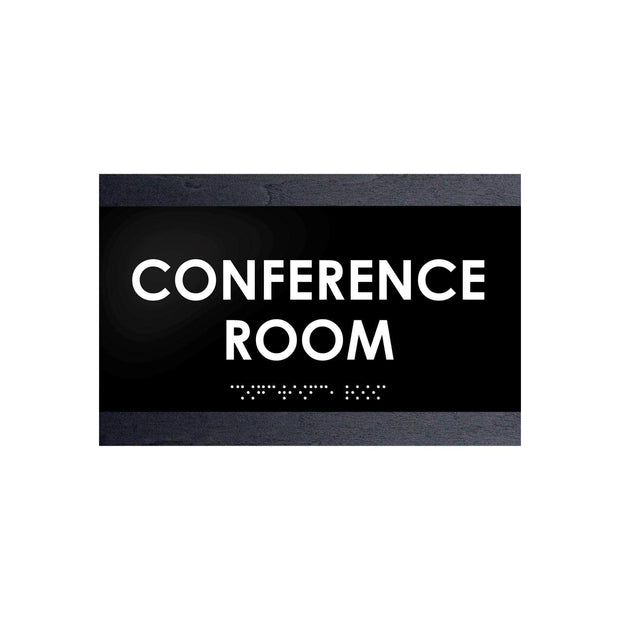 Door Signs Conference Room Sign - Wood Door Plate "Buro" Design