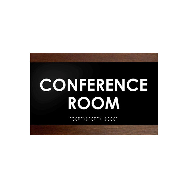 Door Signs Conference Room Sign - Wood Door Plate "Buro" Design