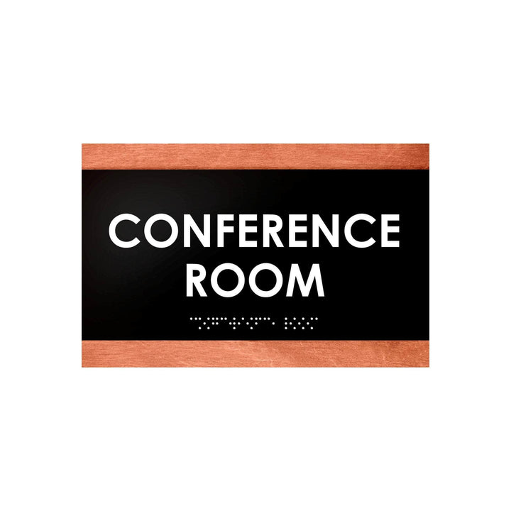 Door Signs Conference Room Sign - Wood Door Plate "Buro" Design