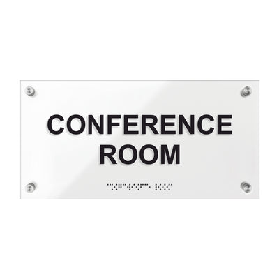 Conference Room Signs - Acrylic Plate "Classic" Design