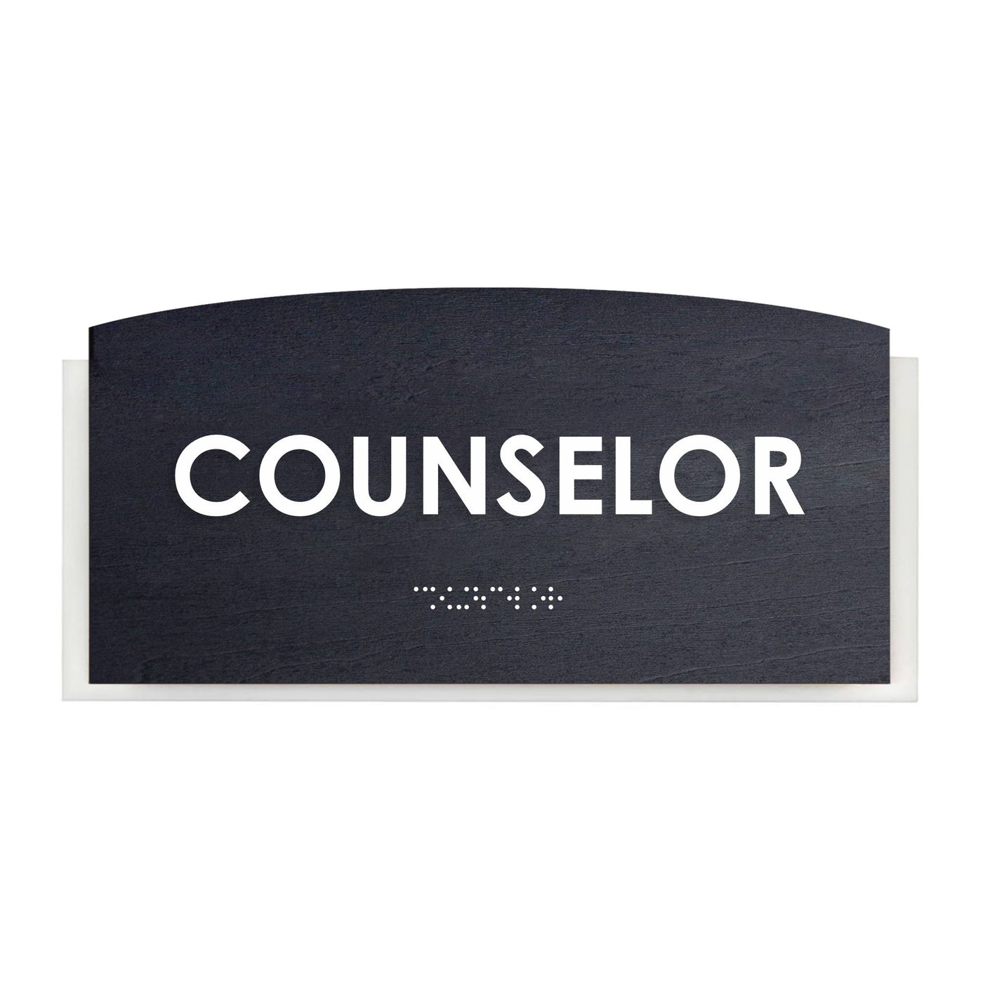 Door Signs - Counselor Sign - Wood Door Plate "Scandza" Design