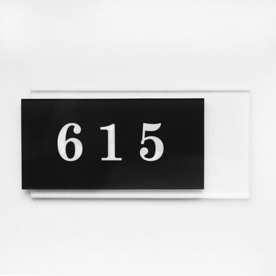 Acrylic Door Numbers Door Numbers black/white numbers Bsign 