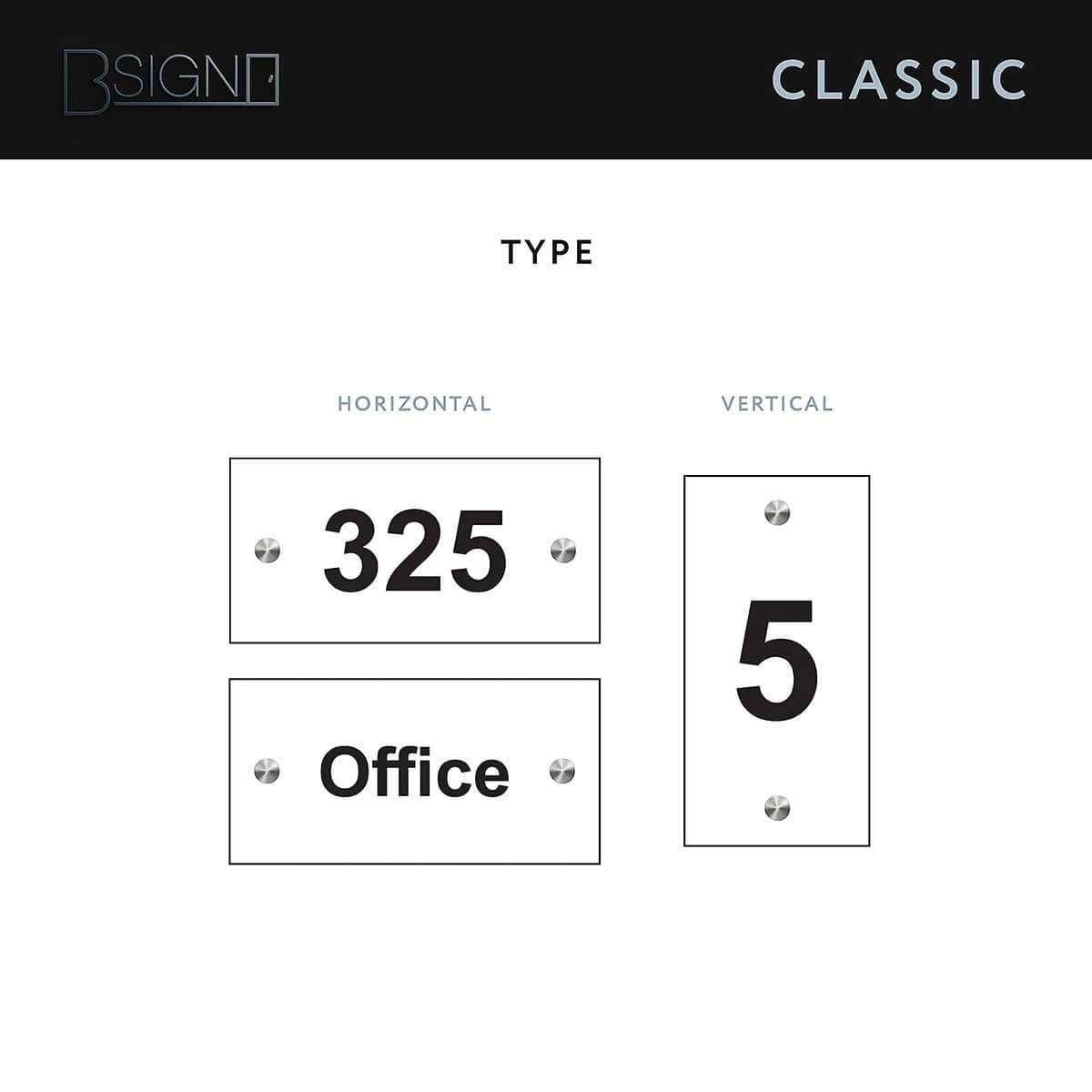 Room Number Lettering Acrylic Room Number Sign —