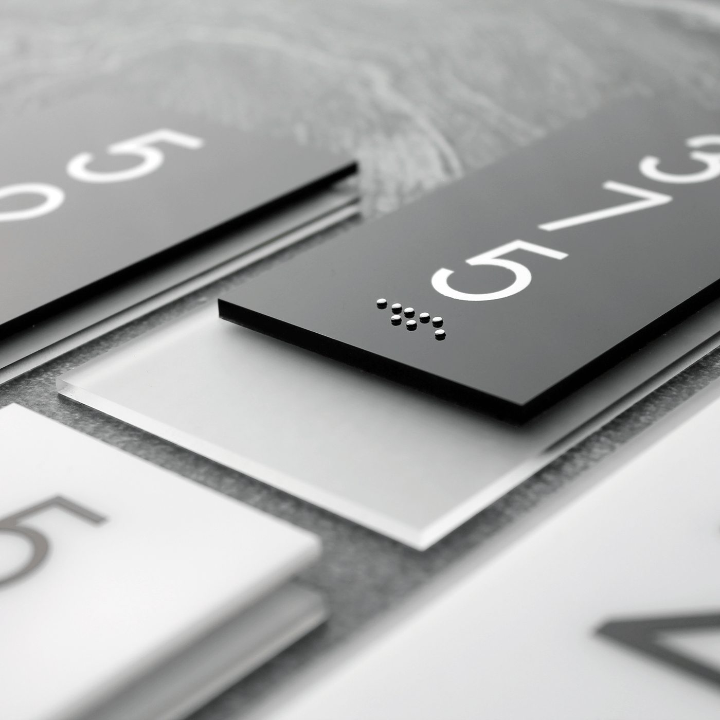 Acrylic Unit Number Sign