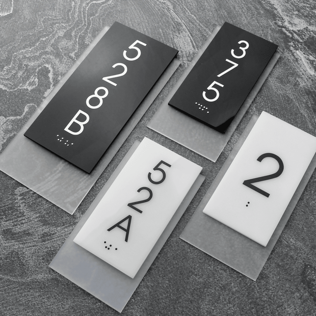 Door Numbers Unit Number Sign: Acrylic Sign