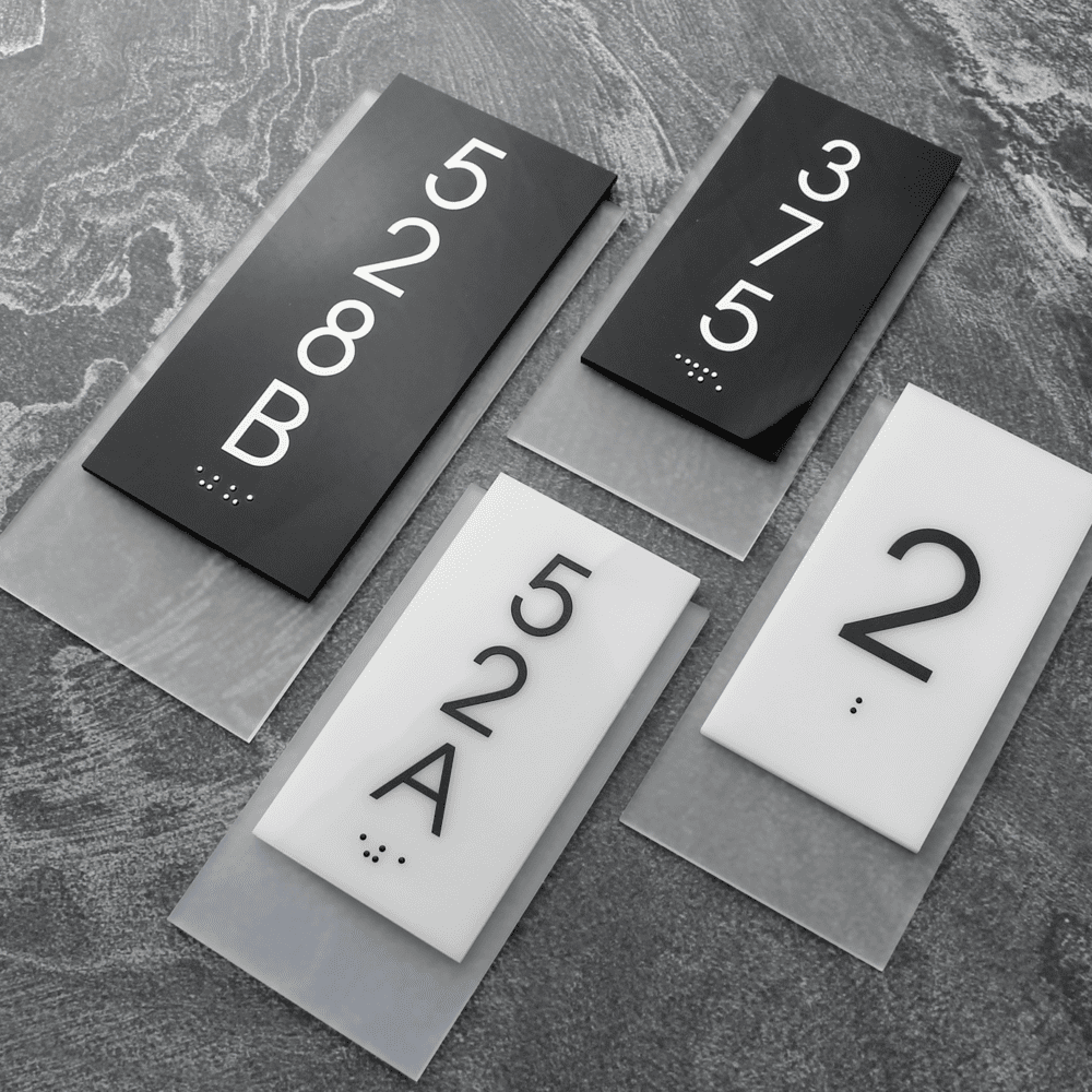 Unit Number Sign: Acrylic Sign | BSign Store