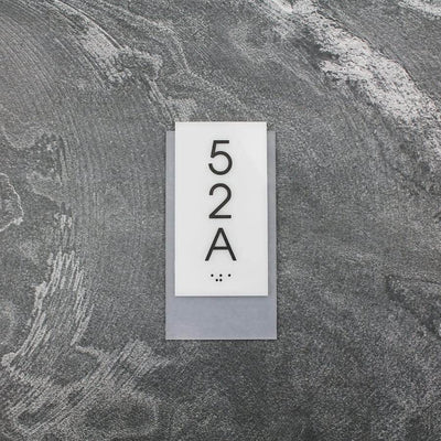 Unit Number Sign: Acrylic Sign – Bsign