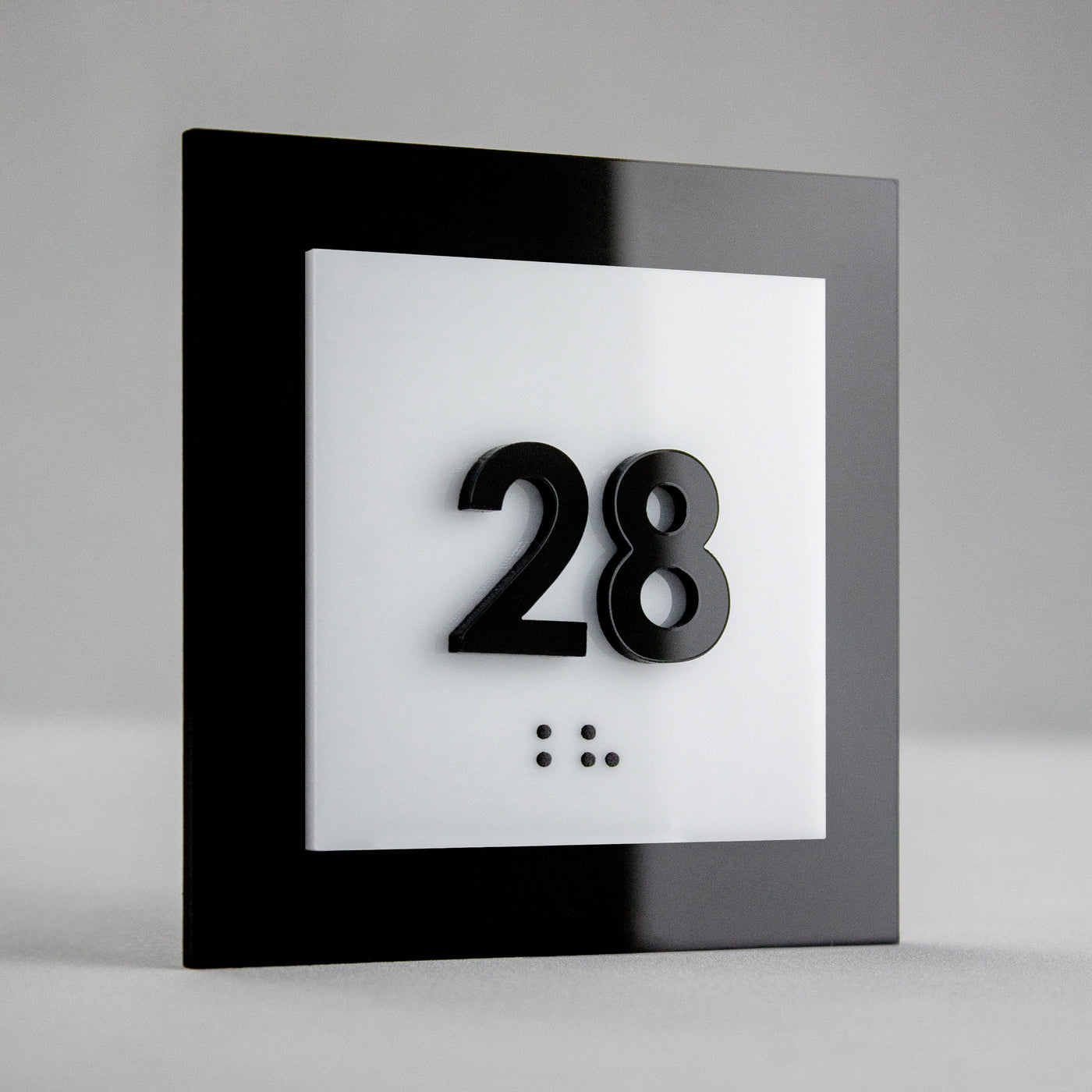 Door Numbers Sign - Acrylic glass "Simple" Design