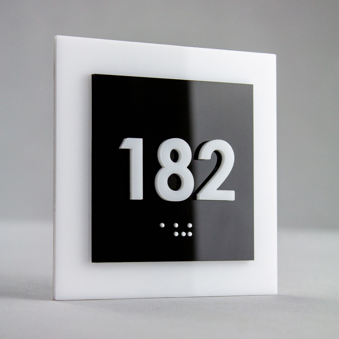 Door Numbers Sign - Acrylic glass "Simple" Design