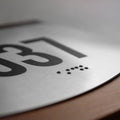 Door Numbers Door Numbers Sign - Stainless steel & wood - "Venture" Design - Photo #4