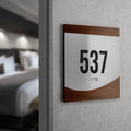 Door Numbers Door Numbers Sign - Stainless steel & wood - "Venture" Design - Photo #5