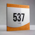 Door Numbers Door Numbers Sign - Stainless steel & wood - "Venture" Design - Photo #7