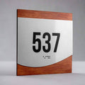 Door Numbers Door Numbers Sign - Stainless steel & wood - "Venture" Design - Photo #8