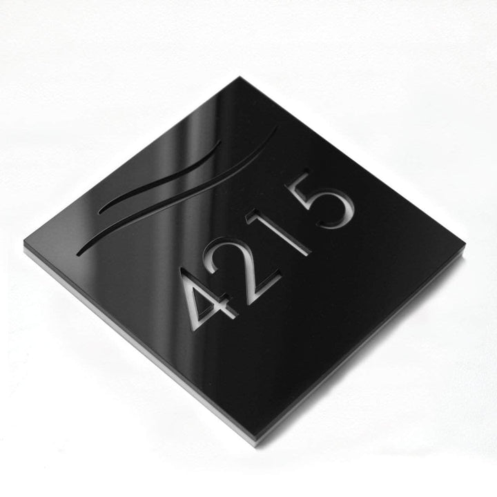 Door Numbers Elegant House Numbers: Acrylic Door Sign