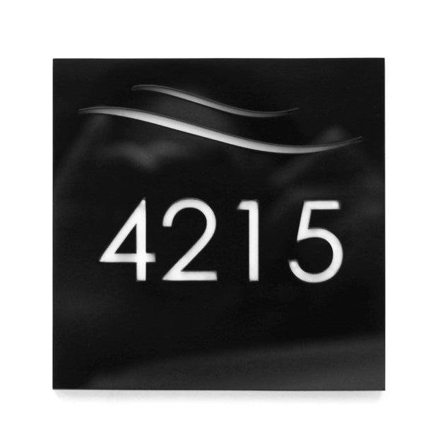 Door Numbers Elegant House Numbers: Acrylic Door Sign