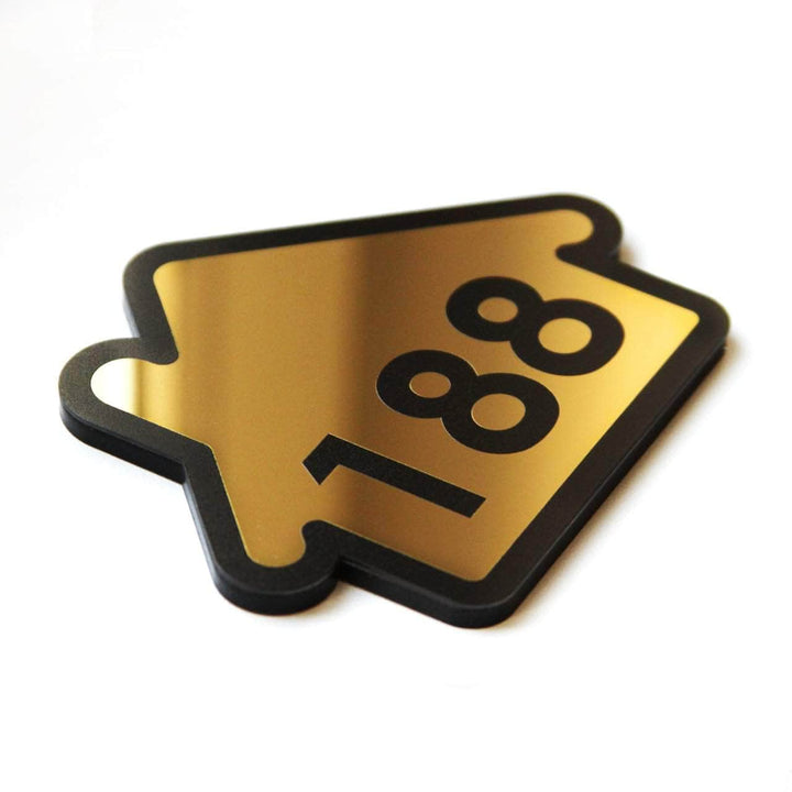 Door Numbers House Numbers Sign — Stainless Steel Plate