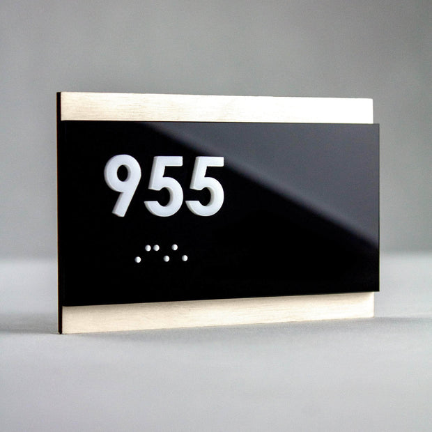 Door Numbers Room Number Sign: "Buro" Design