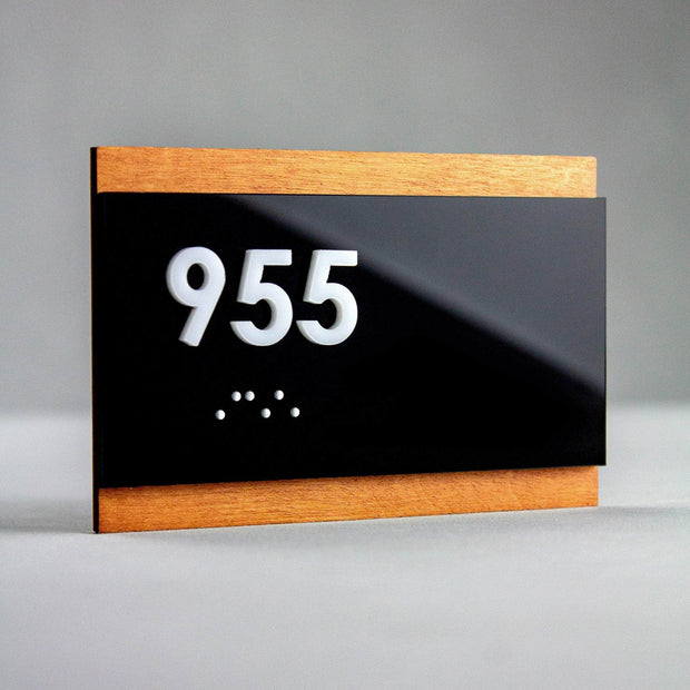 Door Numbers Room Number Sign: "Buro" Design