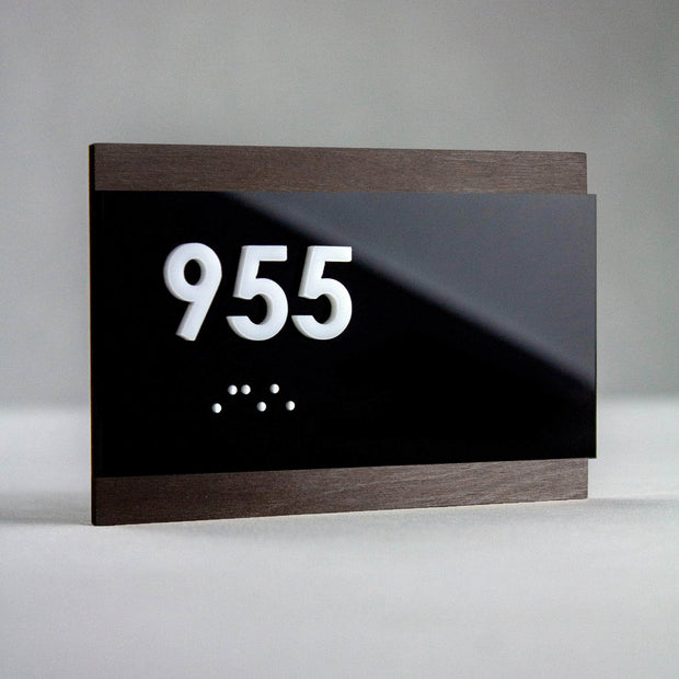 Door Numbers Room Number Sign: "Buro" Design