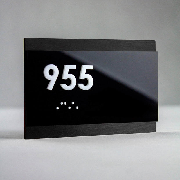 Door Numbers Room Number Sign: "Buro" Design