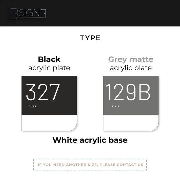 Door Numbers Unit Number Sign: Room Plaque
