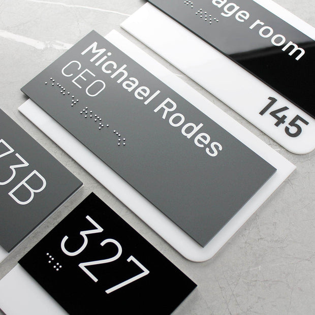 Door Numbers Unit Number Sign: Room Plaque